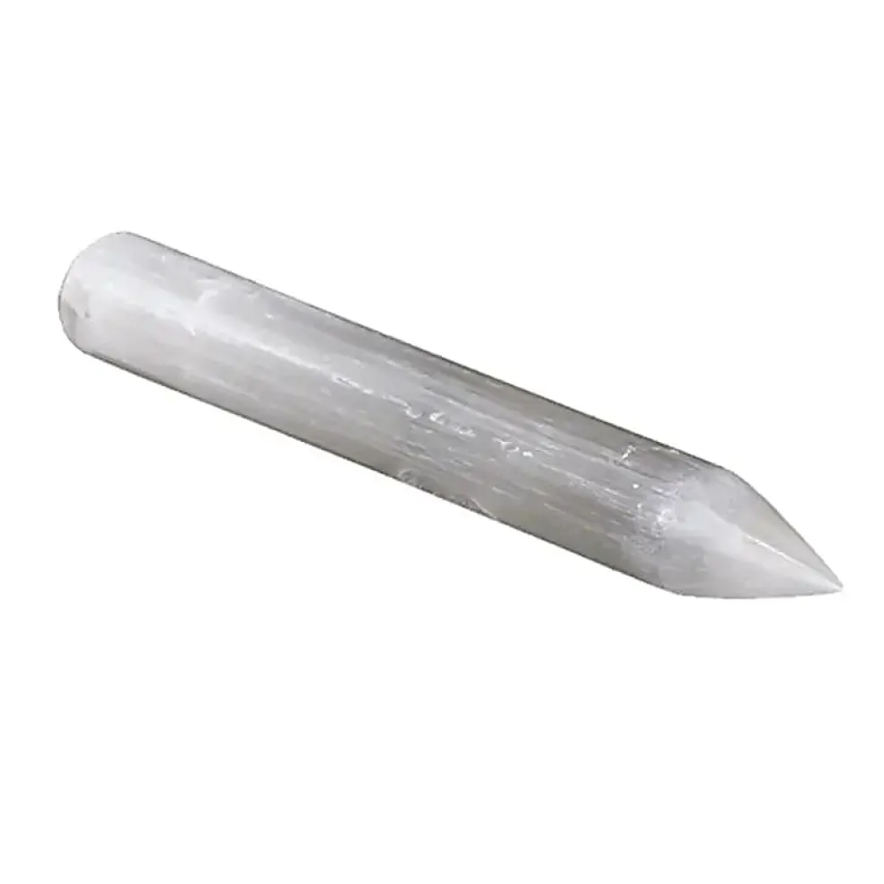 Baguette / bâton de massage pointu en sélénite