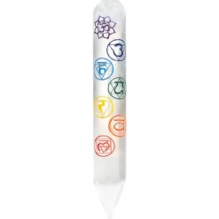 Baguette / bâton de massage sélénite 7 chakras