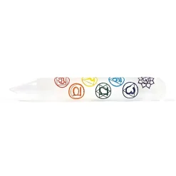 Baguette / bâton de massage sélénite 7 chakras