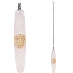Bio-tenseur quartz rose et fleur de vie