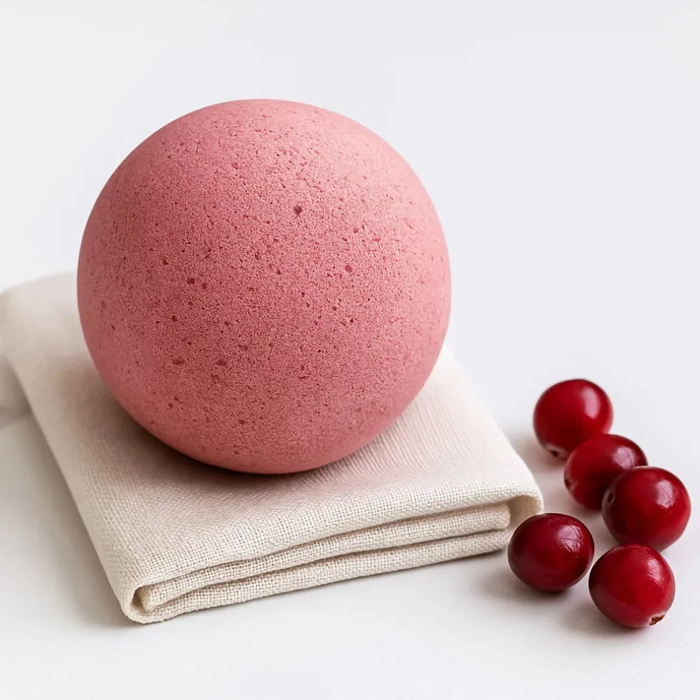 Bombe de bain au Karité | Canneberge