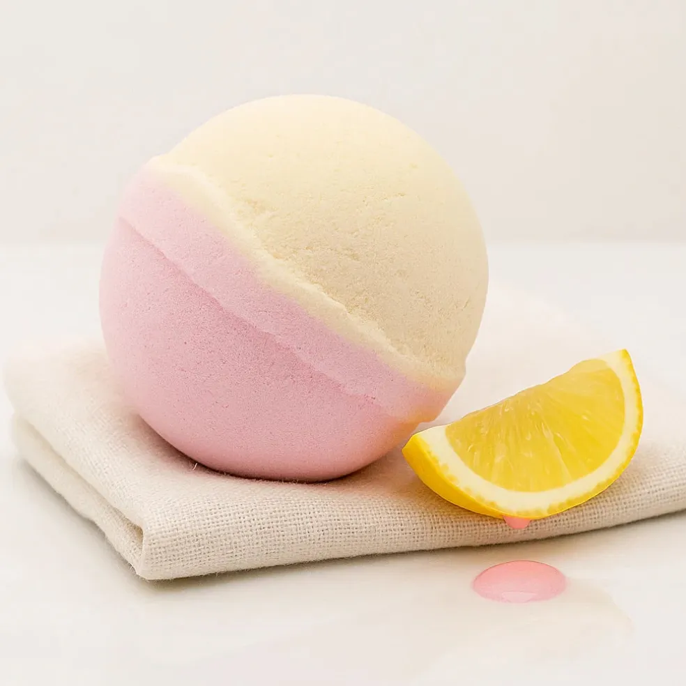 Bombe de bain au Karité | Limonade Rose