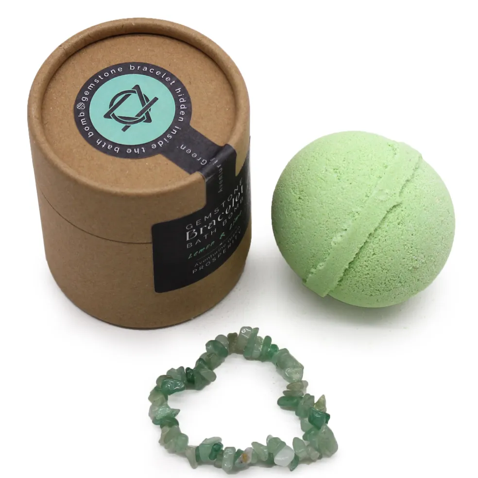 Bombe de bain & Bracelet Aventurine verte