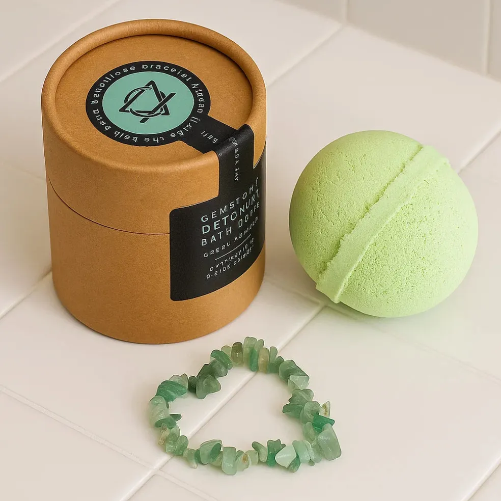 Bombe de bain & Bracelet Aventurine verte