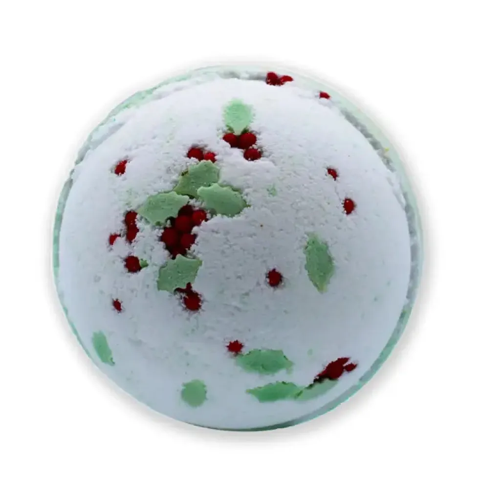 Bombes de Bain Baie de Houx et Gui – Magie des Fêtes et Relaxation