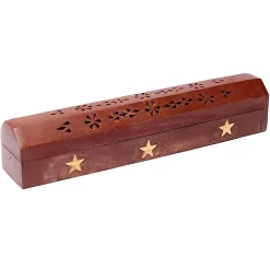 Boîte brûle encens en bois | 30 cm