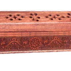 Boîte brûle encens en bois d'acacia