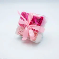 Boîte de 9 roses de savon