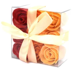 Boîte de 9 roses de savon