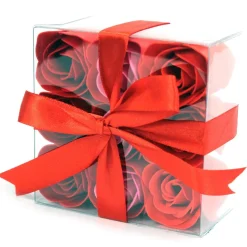 Boîte de 9 roses de savon