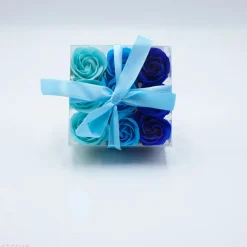 Boîte de 9 roses de savon