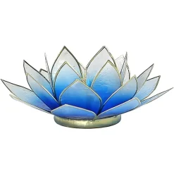 Bougeoirs Lotus - Bords Dorés 13.5 cm