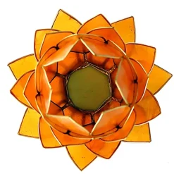 Bougeoirs Lotus - Bords dorés - Grand Format