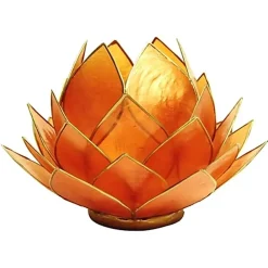 Bougeoirs Lotus - Bords dorés - Grand Format