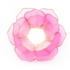 Bougeoirs Pétales de Lotus - Bords dorés