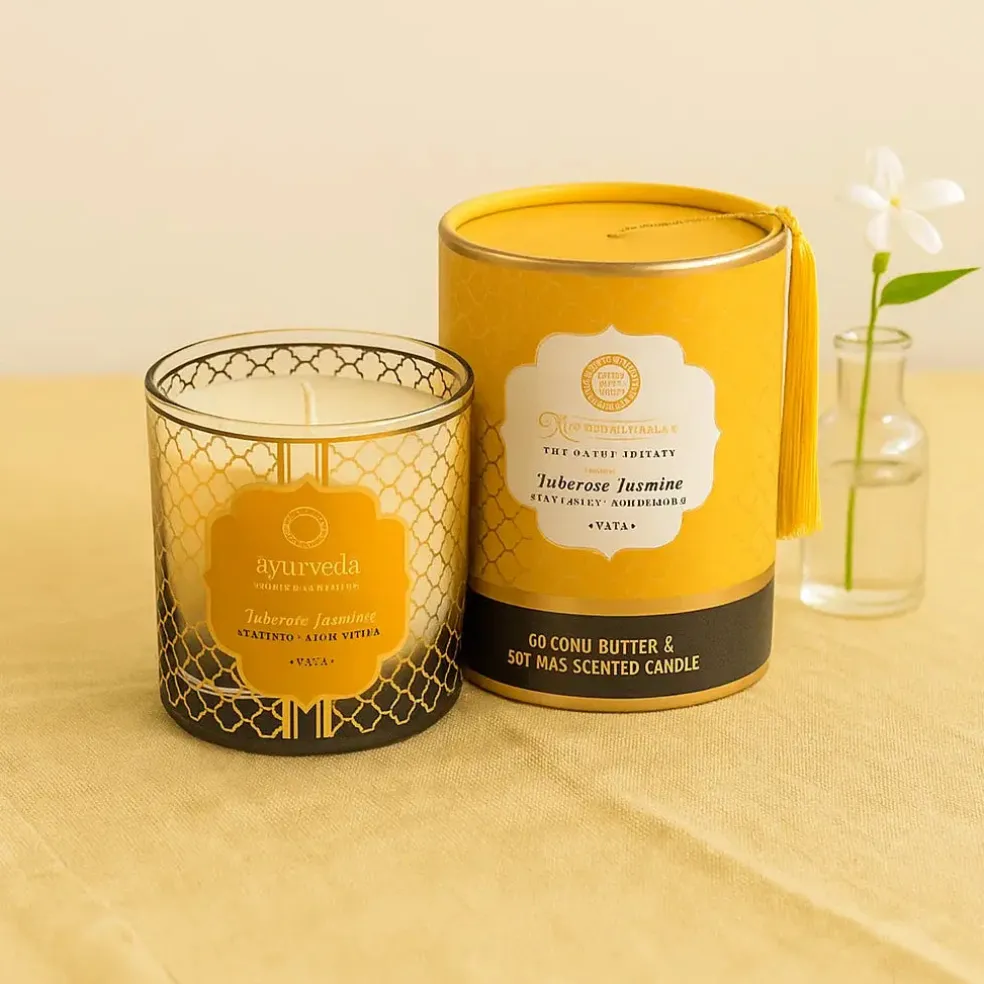 Bougie Ayurvédique Vata Tubereuse Jasmin