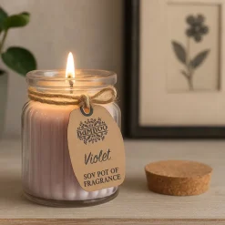 Bougie Cire de soja - Violette