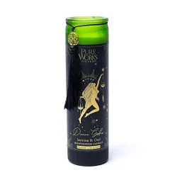 Bougie d'intention en verre 80h | Divine Goddess