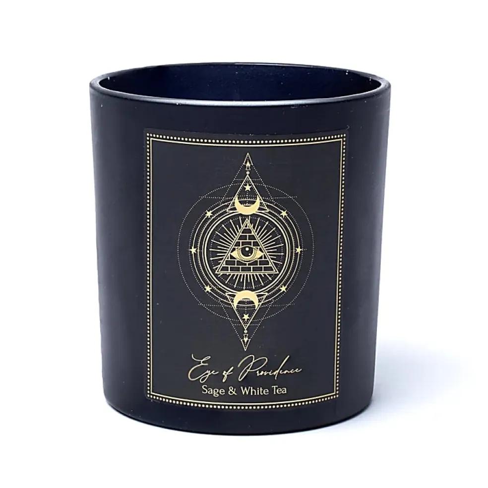 Bougie d'intention en verre 20h | Eye of providence
