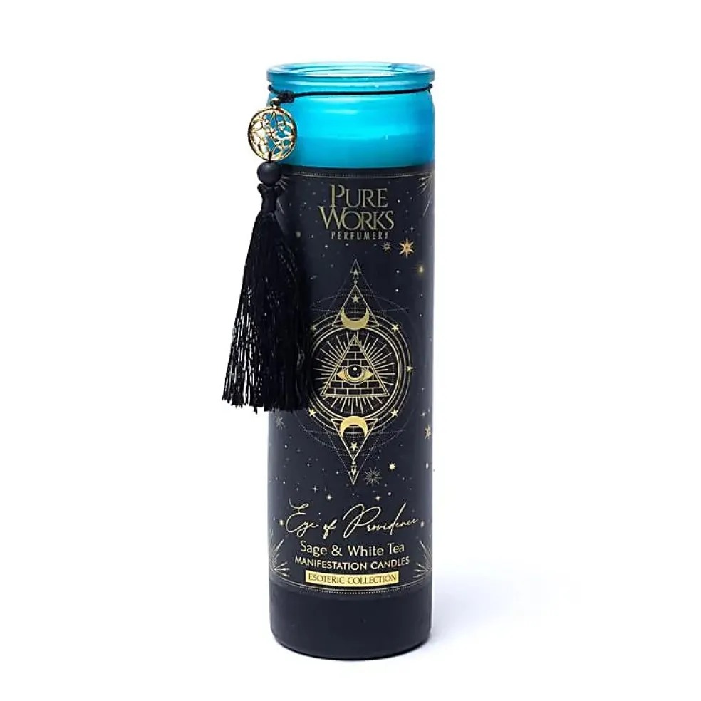 Bougie d'intention en verre 80h | Eye of Providence
