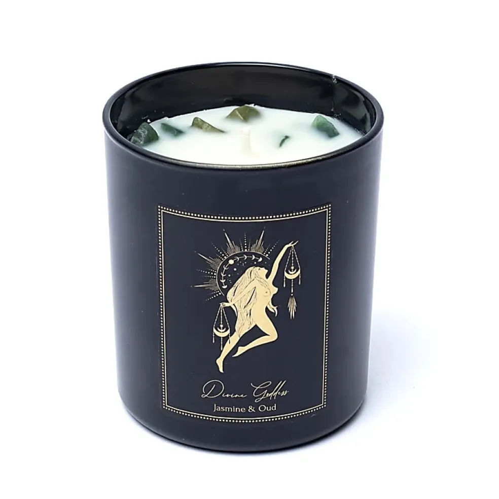 Bougies d'intention en verre - 50h | Divine Goddess
