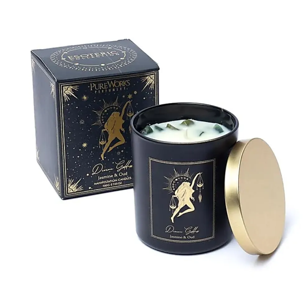 Bougies d'intention en verre - 50h | Divine Goddess