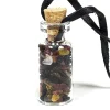 Bouteille en verre de pierres Tourmaline
