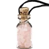Bouteille en verre de pierres Quartz rosa