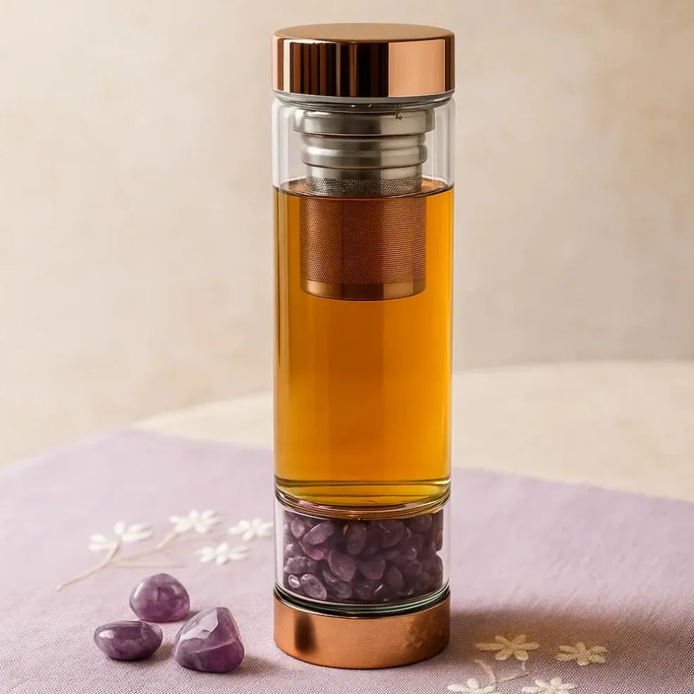 Bouteille infuseur à thés - Améthyste