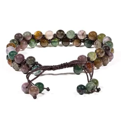 Bracelet Agate double rang