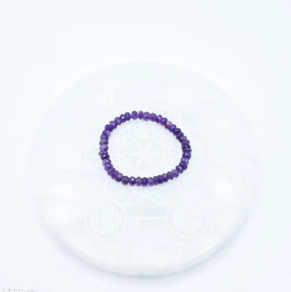 Bracelet Améthyste à facettes