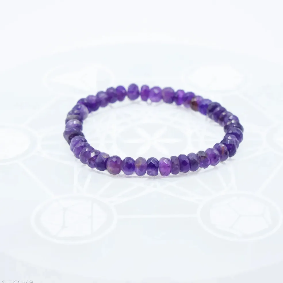 Bracelet Améthyste à facettes