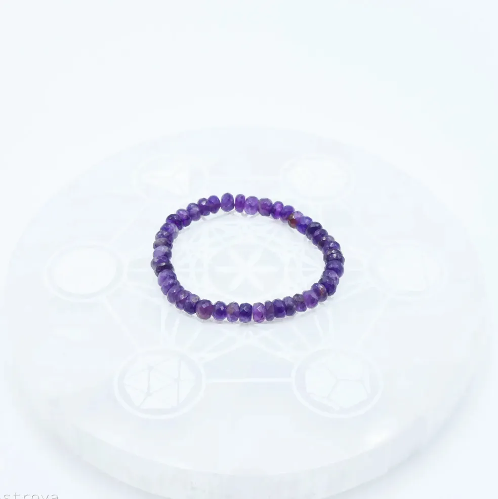 Bracelet Améthyste à facettes