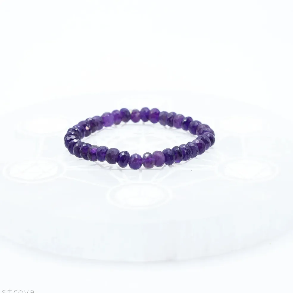 Bracelet Améthyste à facettes