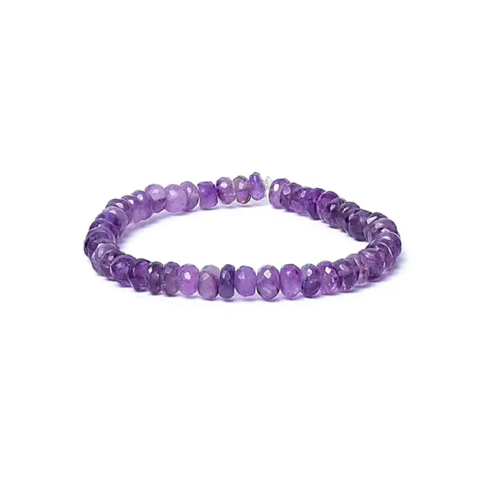 Bracelet Améthyste à facettes