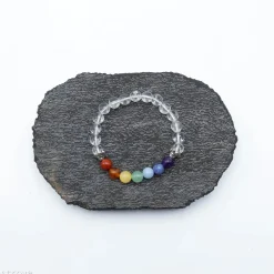 Bracelet 7 chakras | Cristal de roche