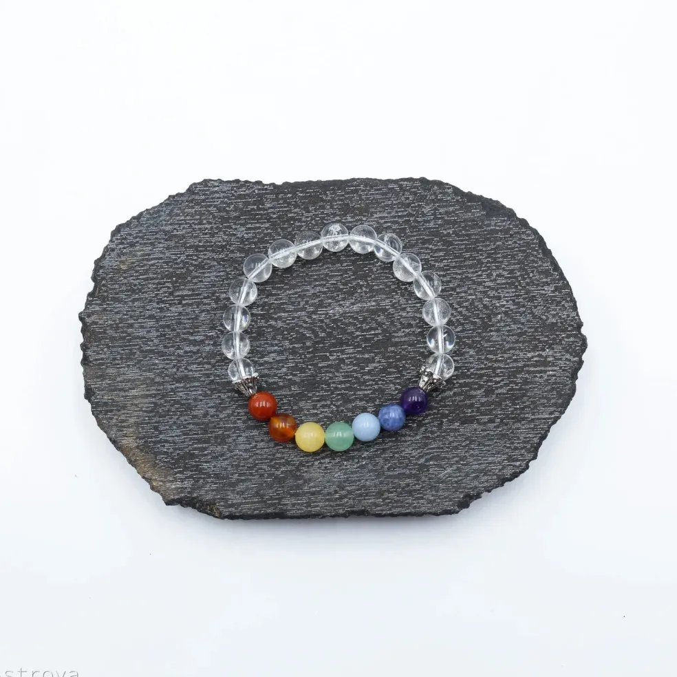 Bracelet 7 chakras | Cristal de roche