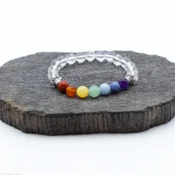 Bracelet 7 chakras | Cristal de roche