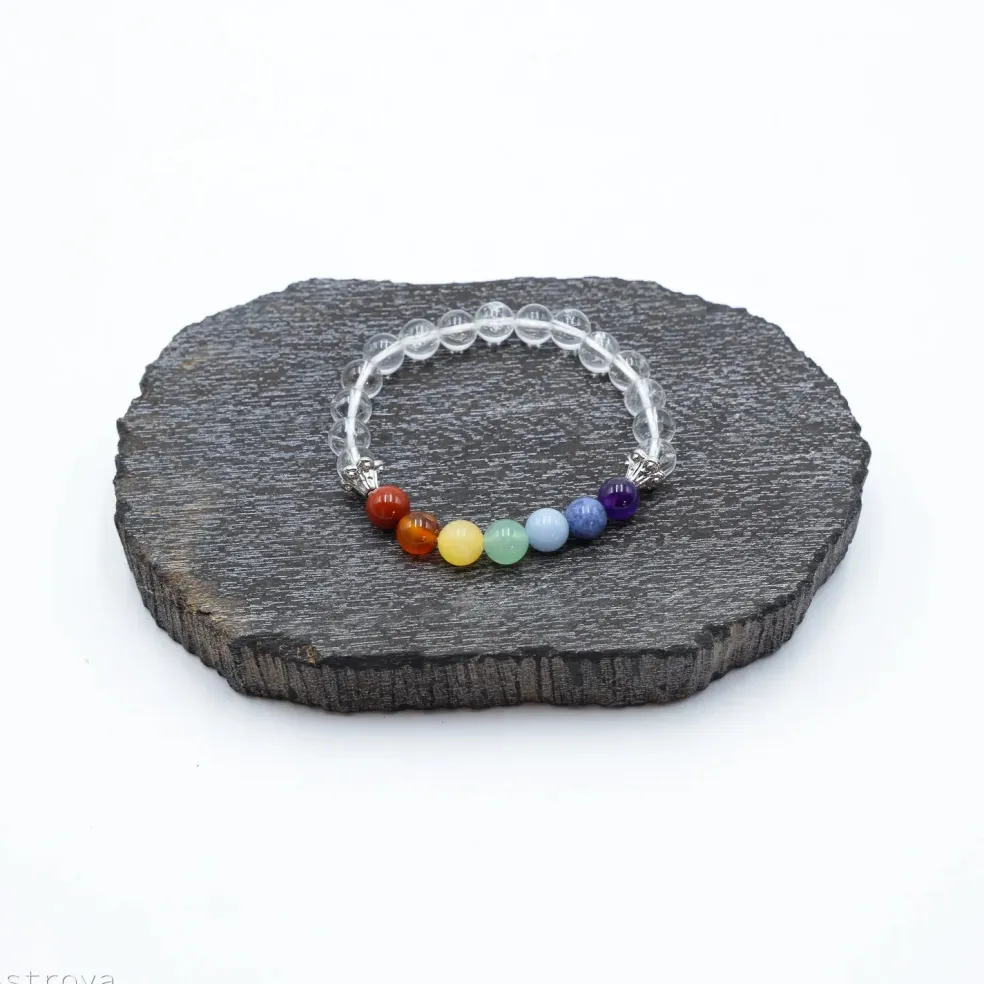 Bracelet 7 chakras | Cristal de roche