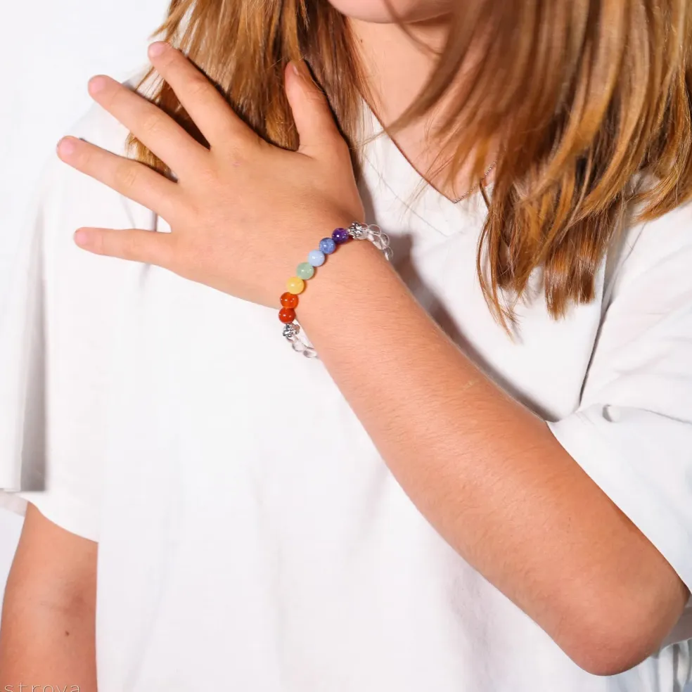 Bracelet 7 chakras | Cristal de roche
