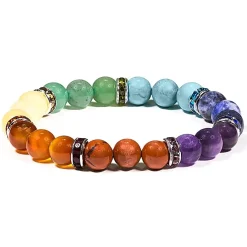 Bracelet 7 chakras | Pierres 9mm