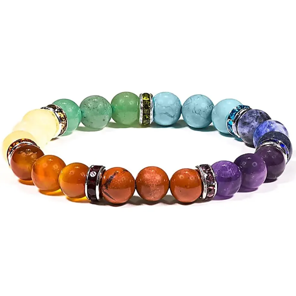 Bracelet 7 chakras | Pierres 9mm