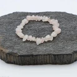 Bracelet chips de Quartz Rose
