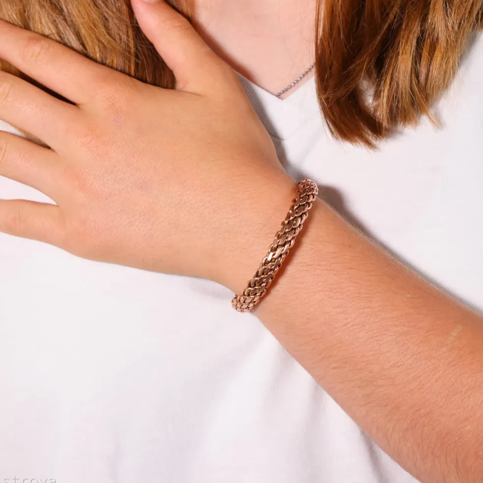 Bracelet cuivre 4 torsades