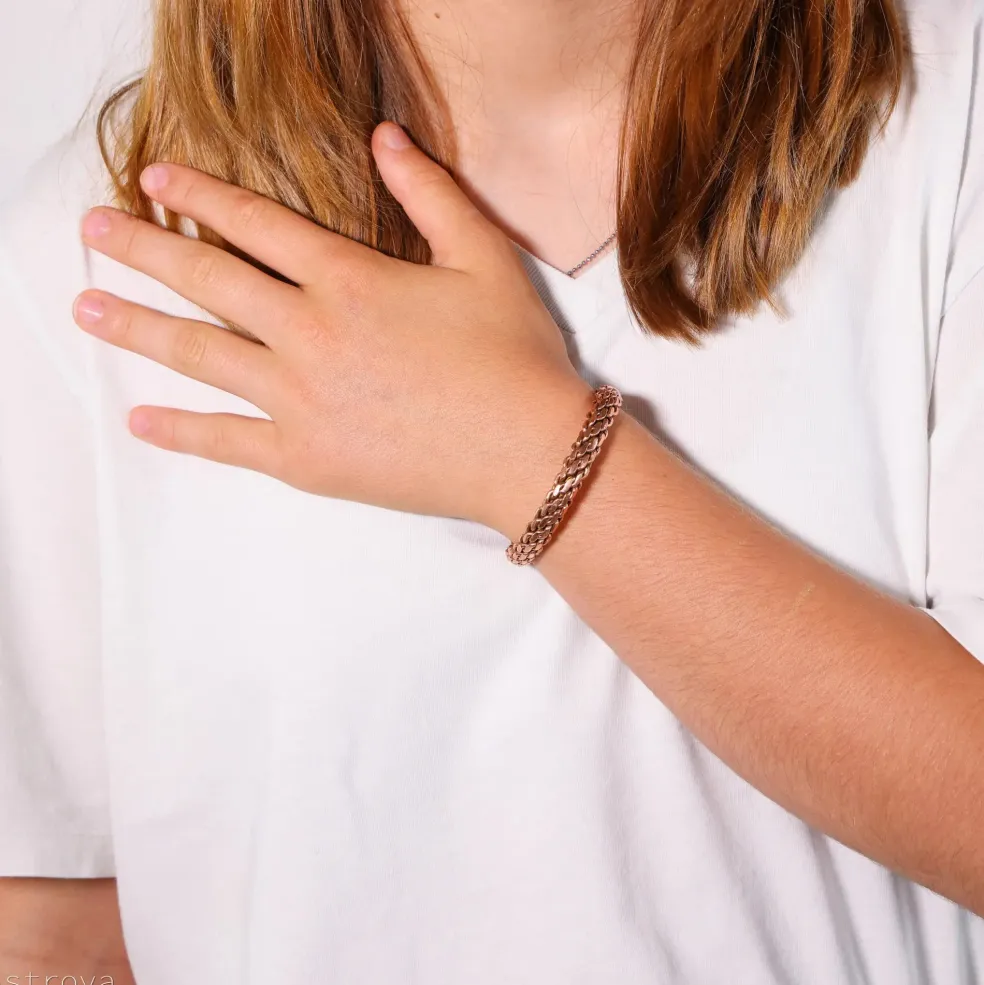 Bracelet cuivre 4 torsades
