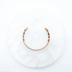 Bracelet en cuivre à fermoir magnétique - symbole Fleur de vie