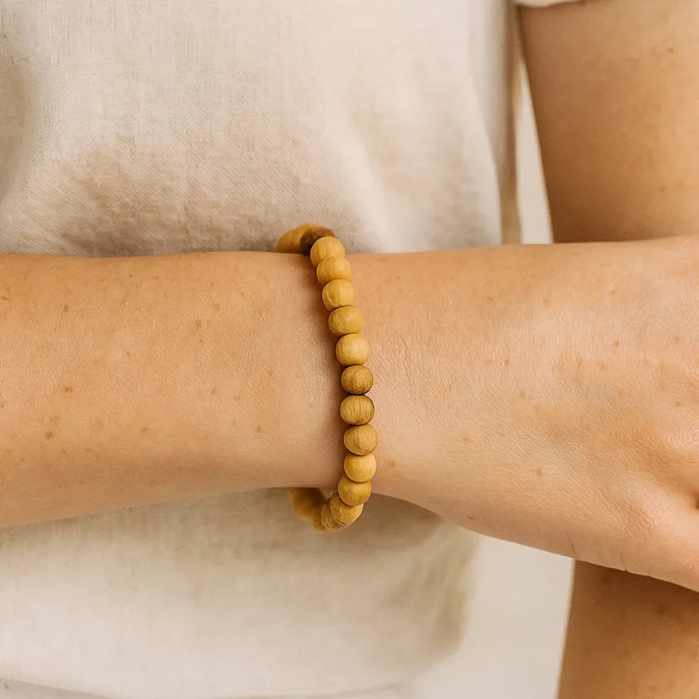 Bracelet Palo Santo perles rondes - 6 mm