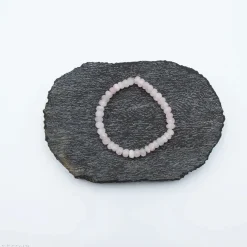 Bracelet Quartz rose à facettes