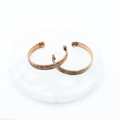 2 Bracelets cuivre magnétique | Tressés