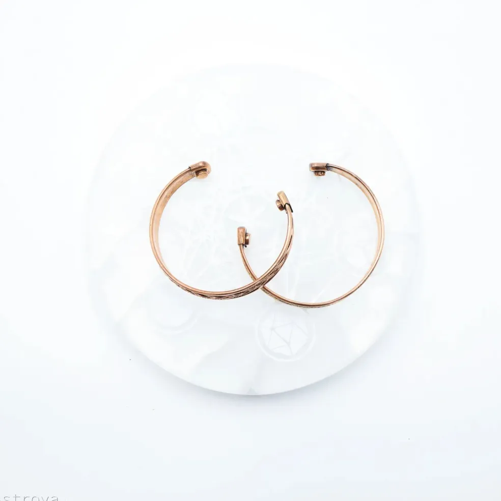 2 Bracelets cuivre magnétique | Tressés
